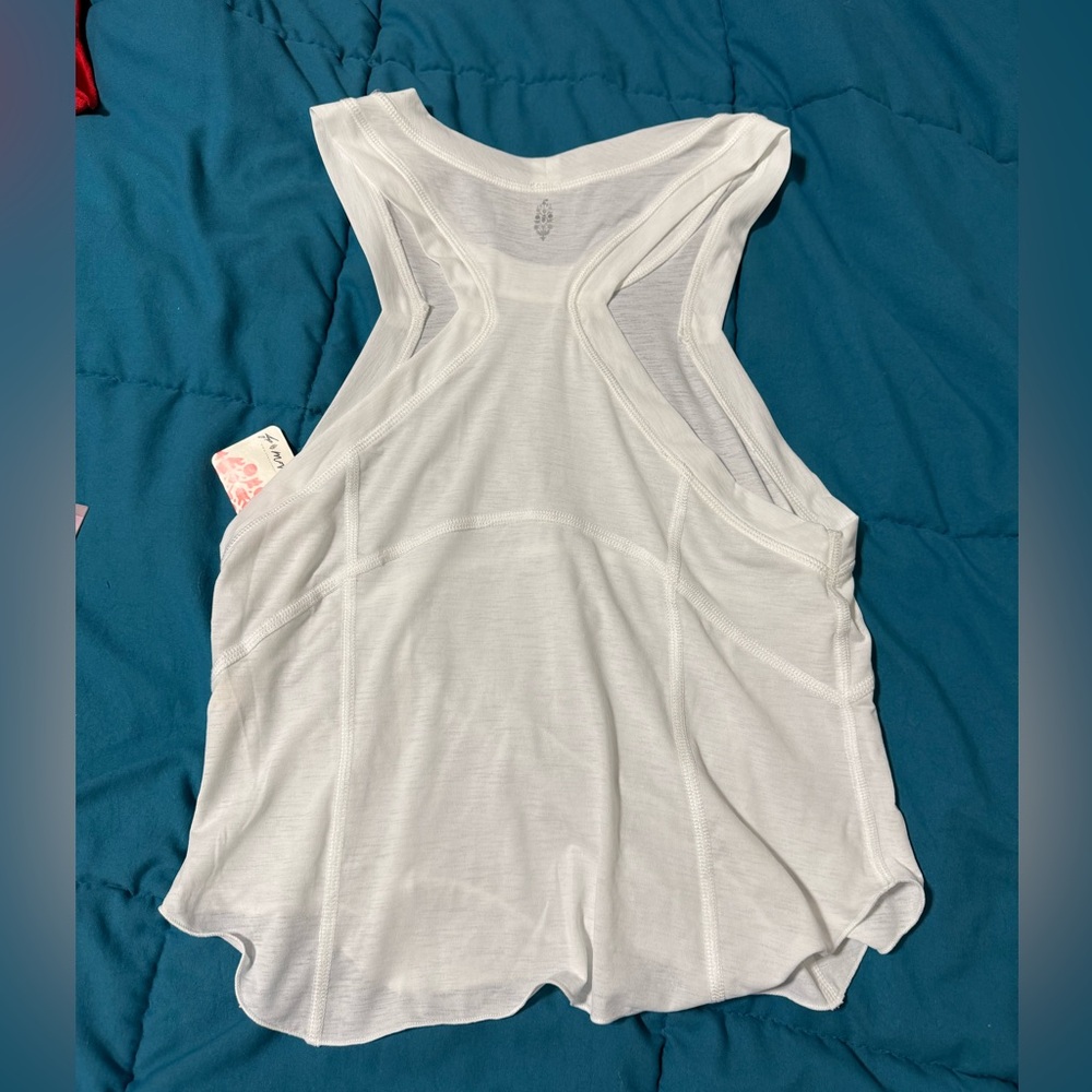 brand new with tags white free people movement tank!